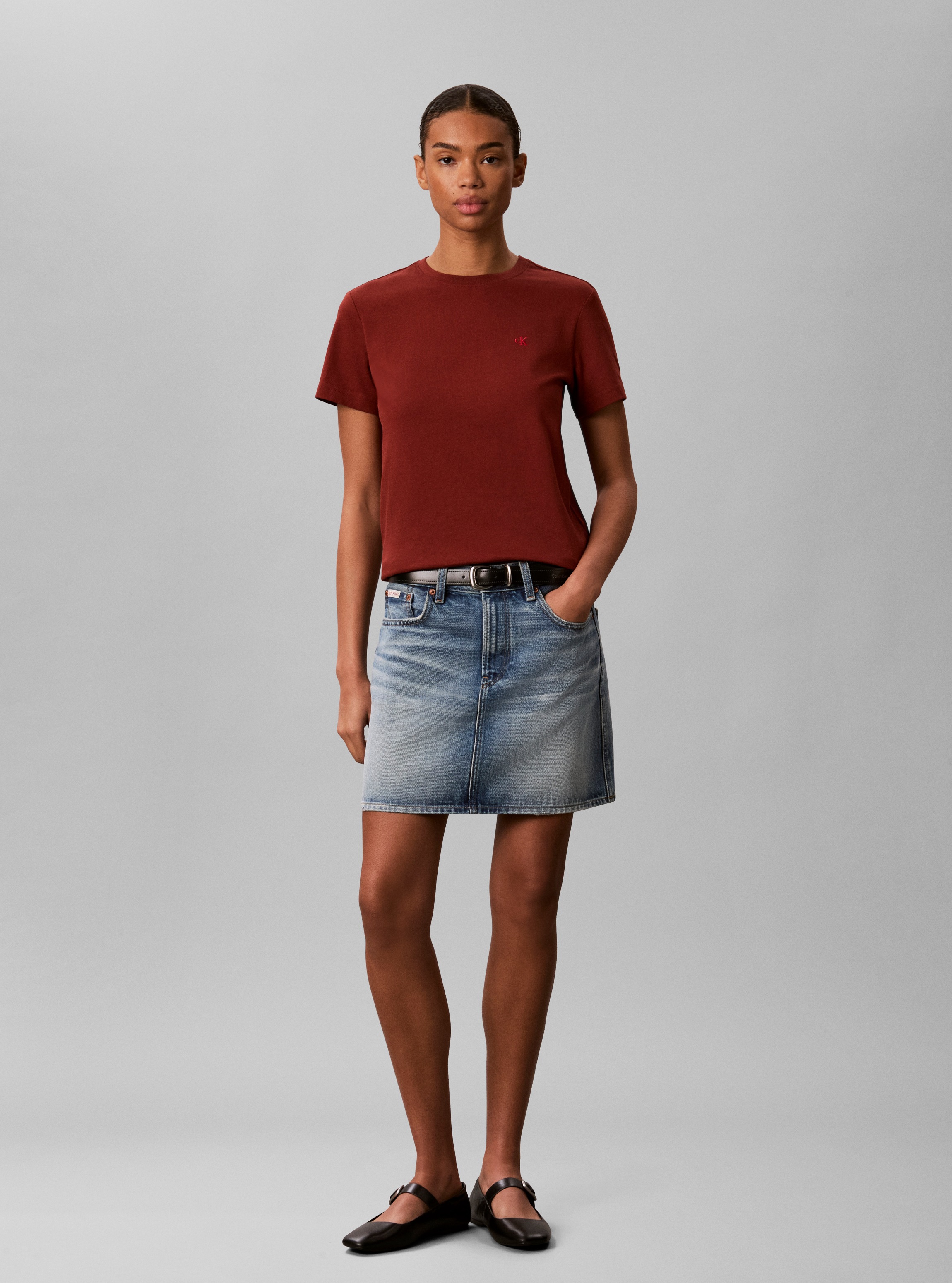 Calvin Klein T-Shirt »SS MONOGRAM CREW TEE« Mit Rundhalsausschnitt