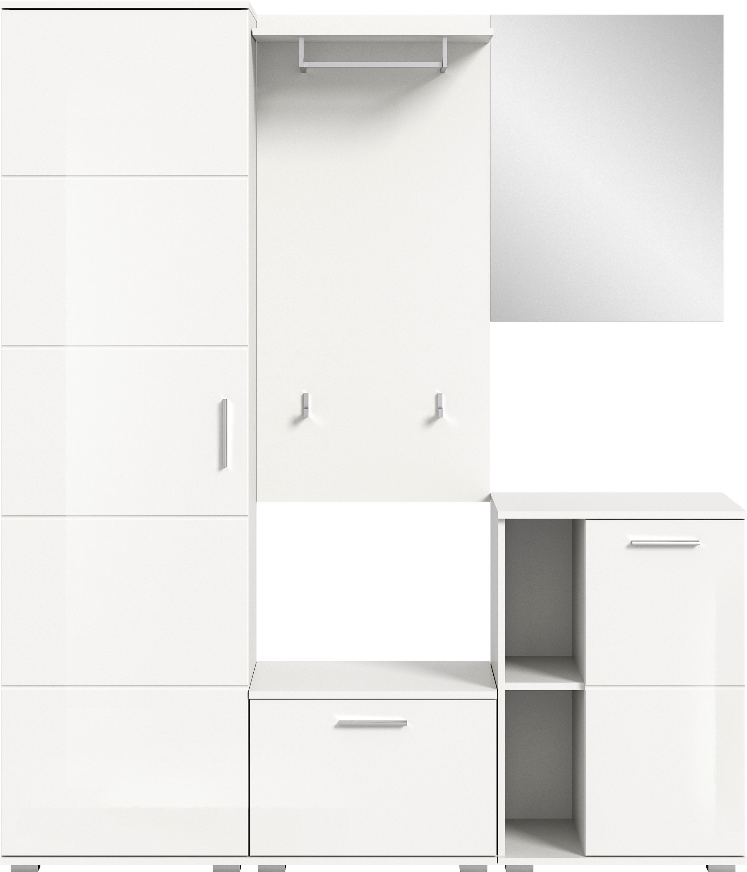 INOSIGN Garderoben-Set »Valge, Breite 165 cm, 5-teiliges Set, bestehend aus günstig online kaufen