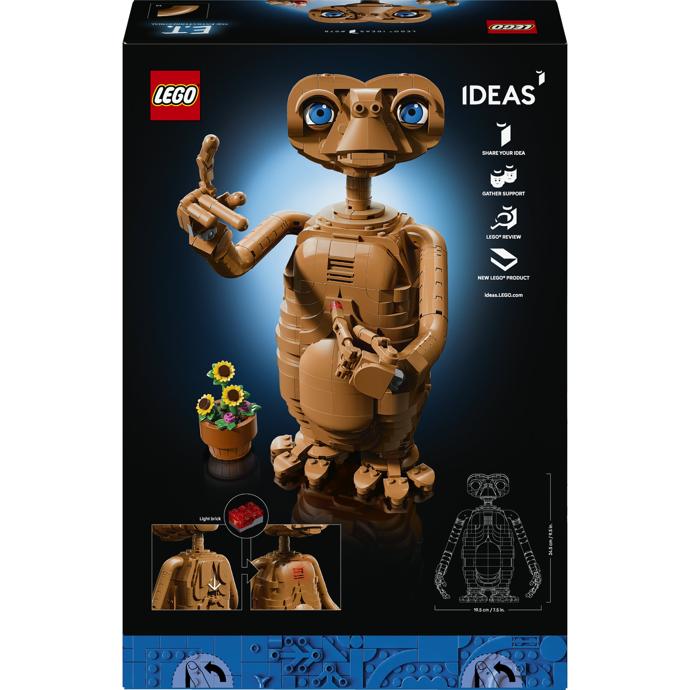 LEGO® Konstruktionsspielsteine »E.T. the Extra-Terrestrial (21370), LEGO LEGO Ideas« Made in Europe