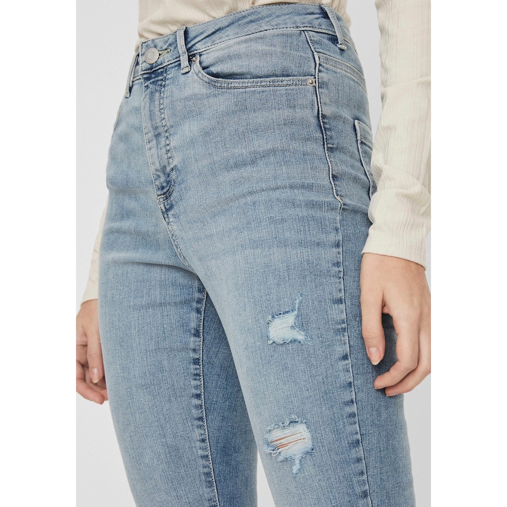 Vero Moda Skinny-fit-Jeans »VMSOPHIA HR SKINNY DESTR J AM314 NOOS«, mit Destroyed Effekt