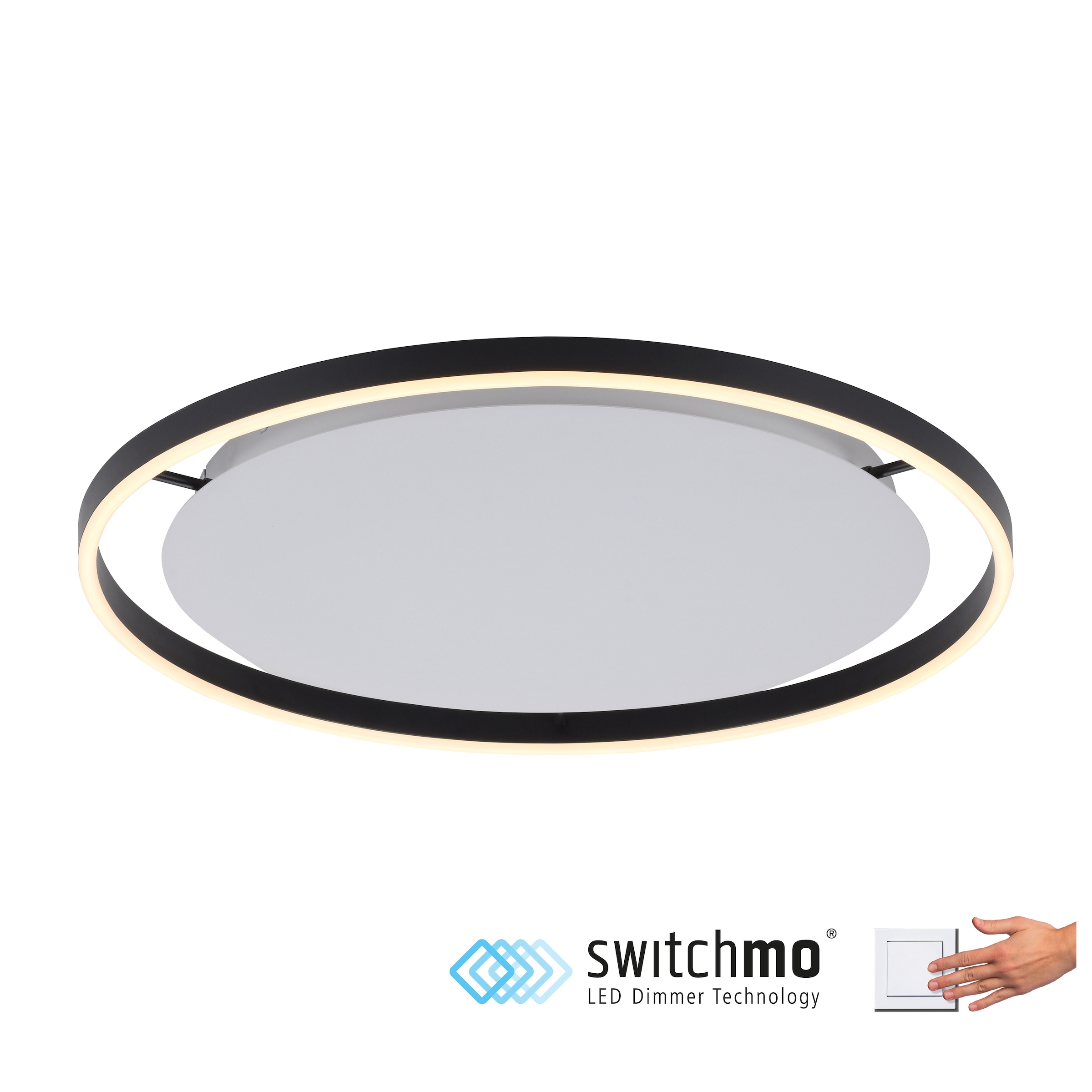 JUST LIGHT Deckenleuchte »RITUS«, 1 flammig, Leuchtmittel LED-Board | LED fest integriert, LED, dimmbar, Switchmo, dimmbar, Switchmo