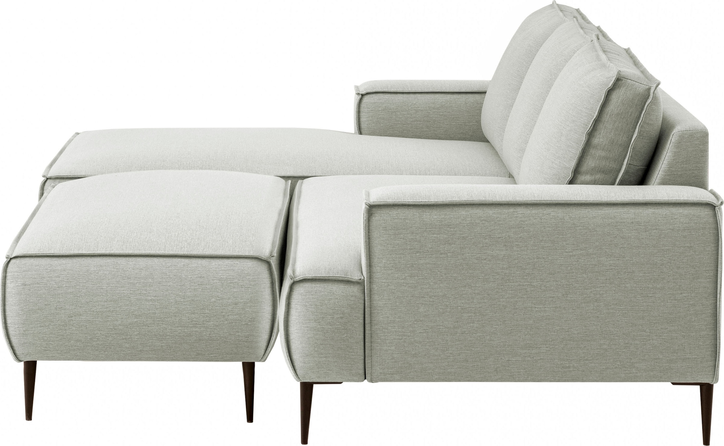 andas Sitzgruppe »TVINNU, Polsterecke L-Form, Schlaffunktion, mit Hocker«, (Set, 2 tlg.), stellbar zum Schlafsofa (Krokodilverbinder)