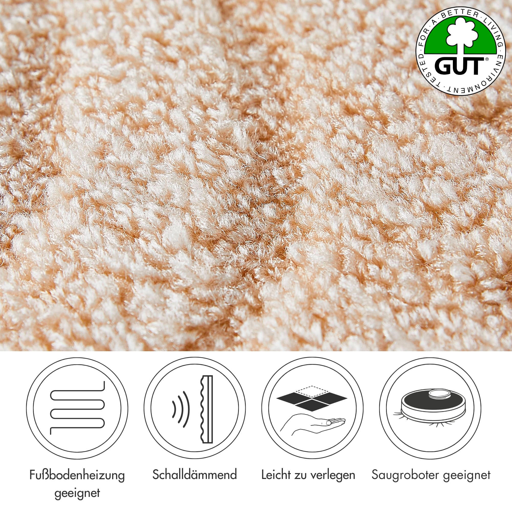 Andiamo Teppichboden »Emmy, Strukturschlinge, Made in Belgium«, rechteckig, günstig online kaufen