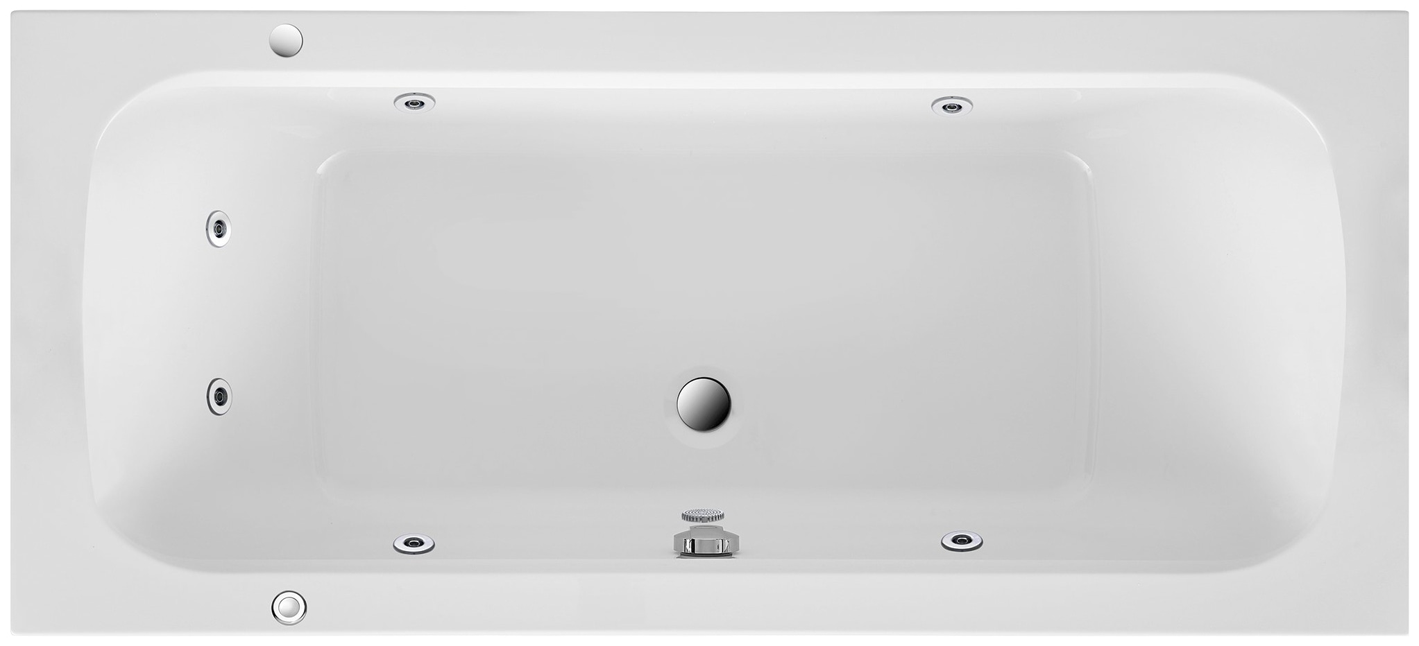 OTTOFOND Whirlpool-Badewanne »Malta 170« Höhe 40 cm Typ 1, 170x75 cm günstig online kaufen