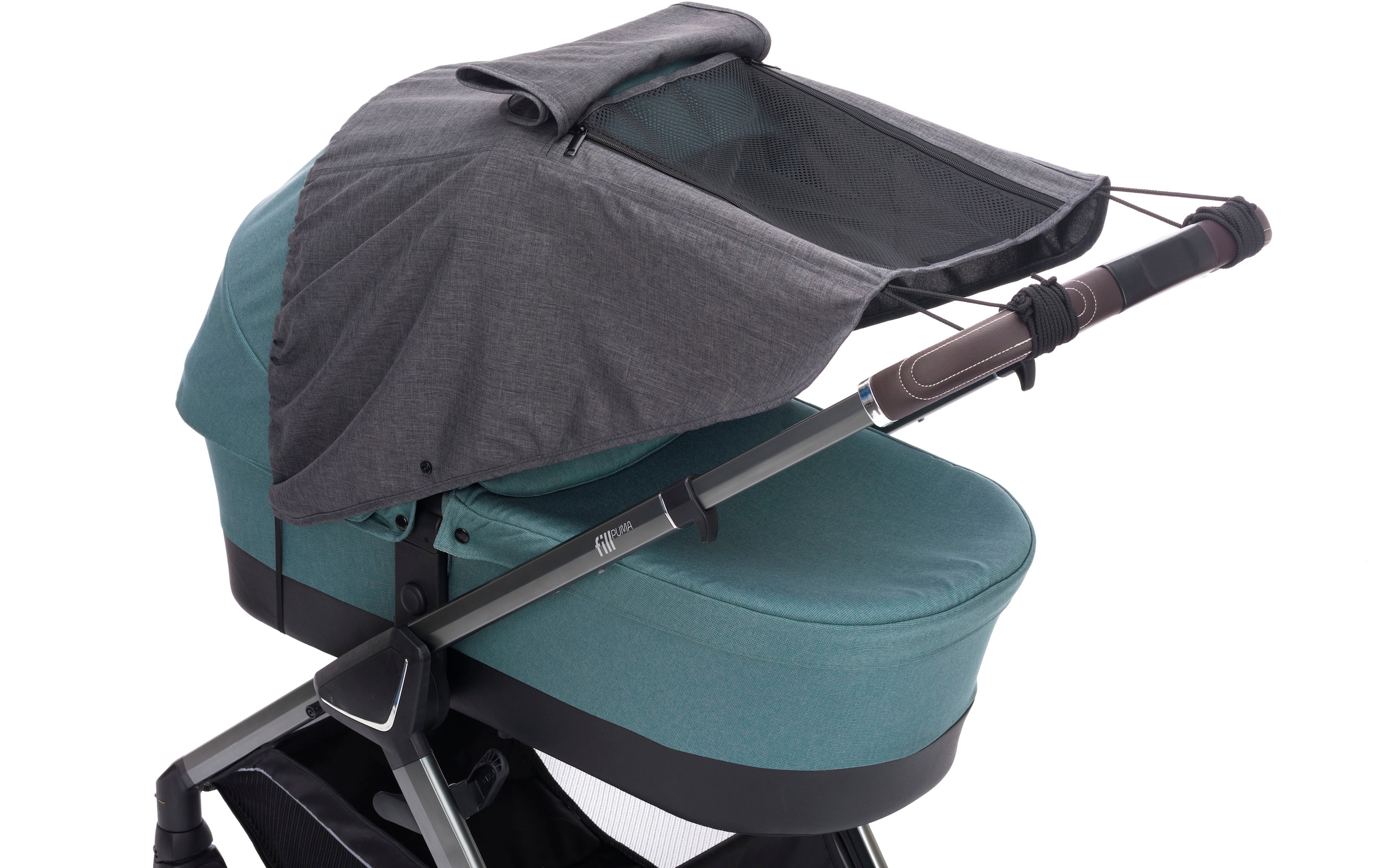Fillikid Kinderwagen-Sonnenschutzhülle »Sonnenschutz Deluxe, grau melange«, für Kinderwagen & Buggys