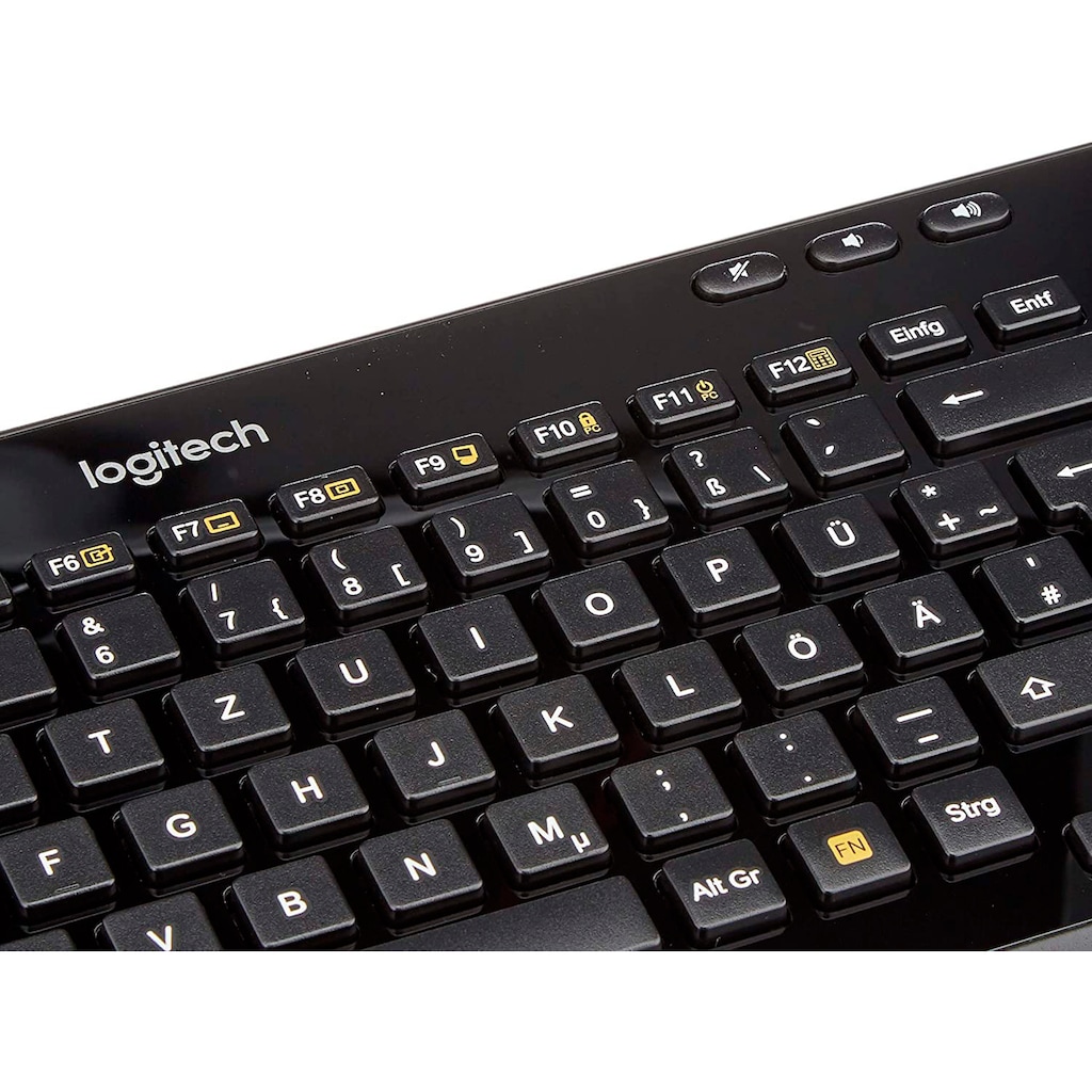 Logitech Tastatur »Wireless Keyboard K360 - DE-Layout«, (Ziffernblock)