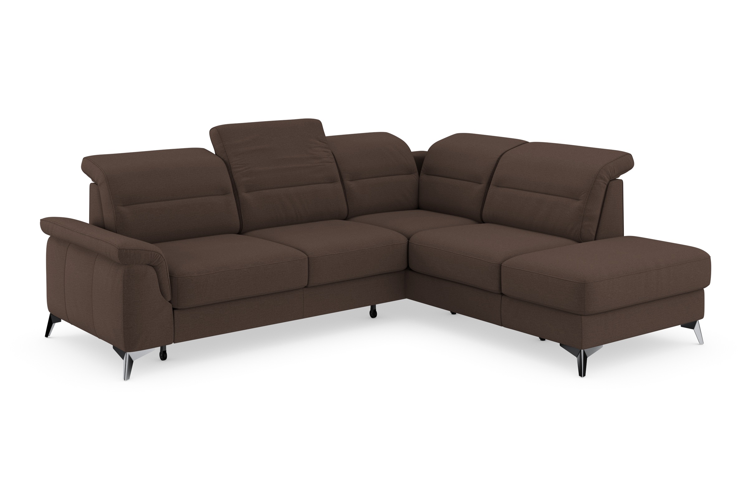 sit&more Ecksofa »Sinatra L-Form«, mit Ottomane, optional mit Kopfteilverstellung und Armteilfunktion