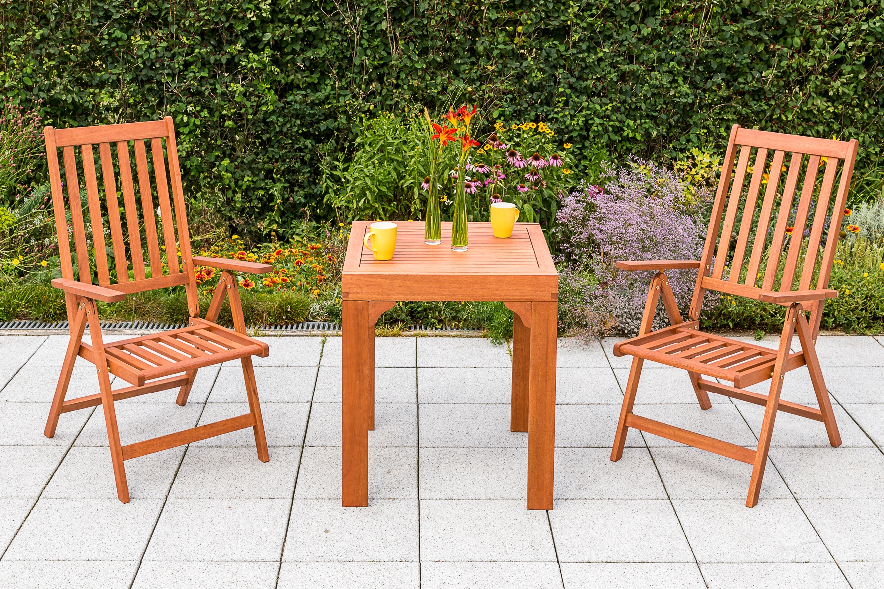 MERXX Gartensessel »Vitoria« Set, 2 Stk. tlg. 2er Set, Eukalyptusholz, klap günstig online kaufen