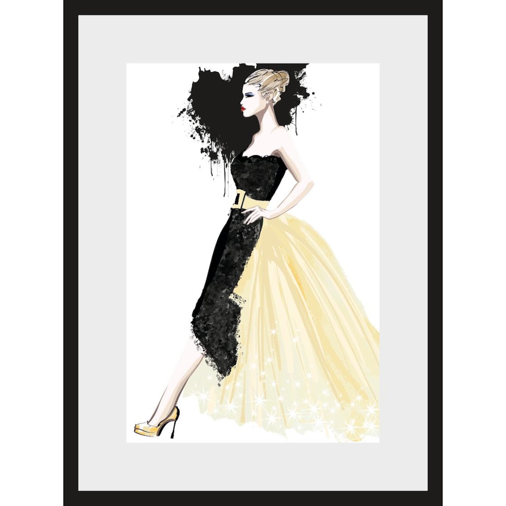 Leonique Bild »Skizze Dress«, 30/40 cm, gerahmt