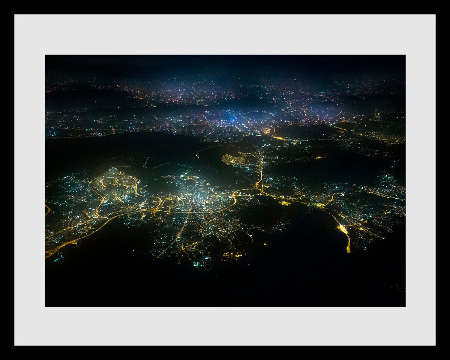 queence Bild »Stadt bei Nacht von Oben«, Städte-Amerika-Stadt-Bilder von Am günstig online kaufen