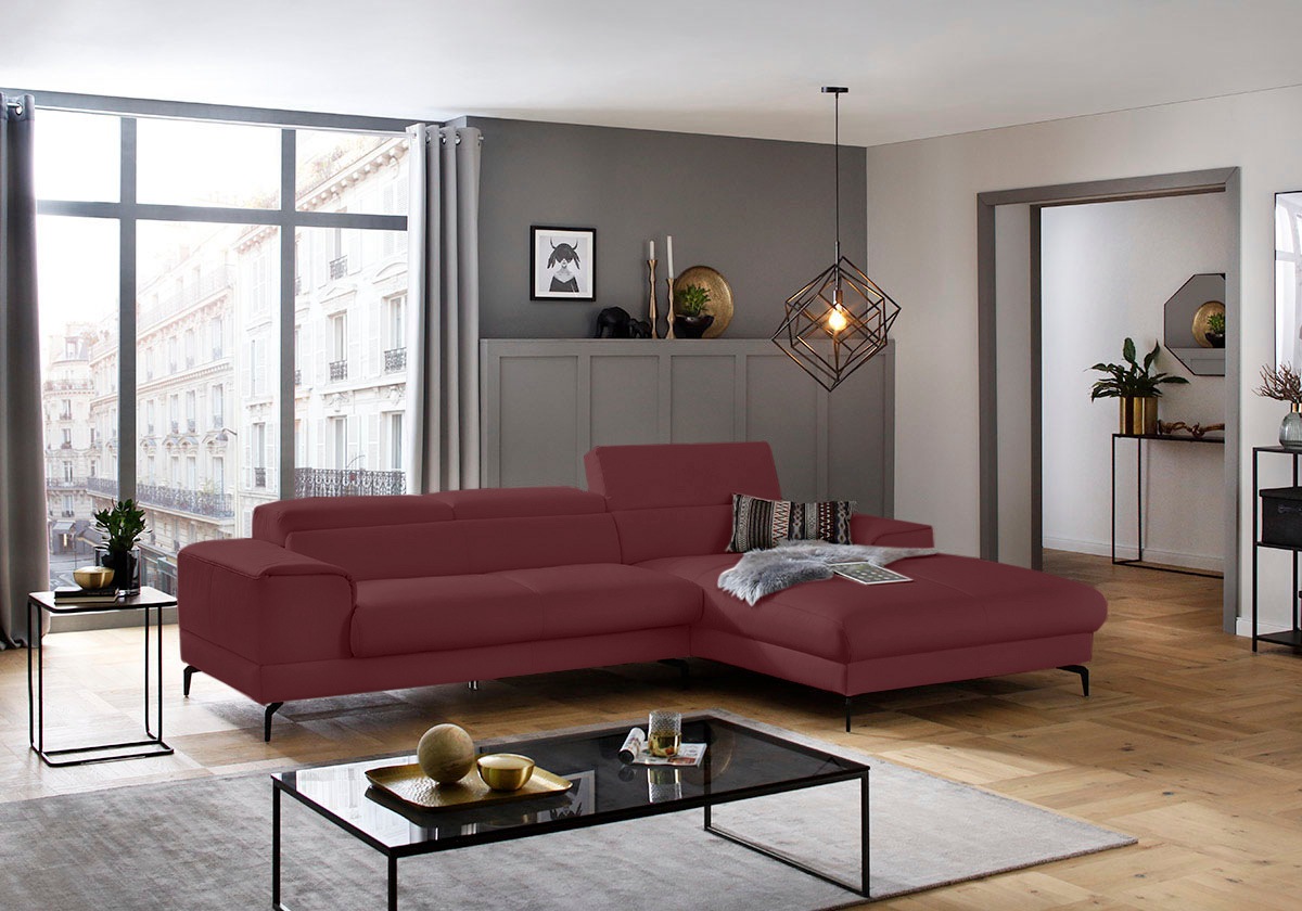 W.SCHILLIG Ecksofa »piedroo, Designsofa mit tollem Sitzkomfort, L-Form«, Ko günstig online kaufen