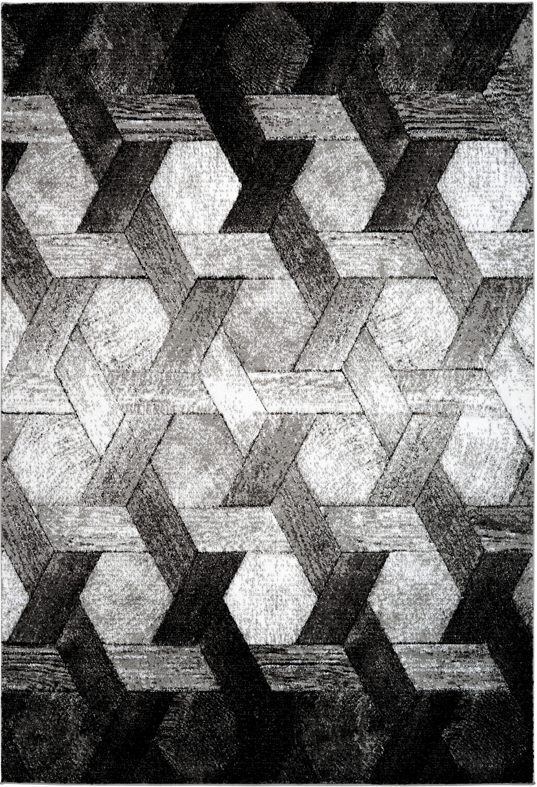 calo-deluxe Teppich »Astro 301«, rechteckig, 14 mm Höhe, Kurzflor, Wohnzimmer