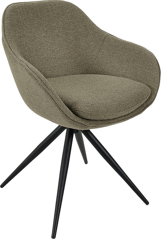 K+W Komfort & Wohnen Drehstuhl »ZOOM« () 4-Fuß Drehstuhl mit Gestell aus Me günstig online kaufen