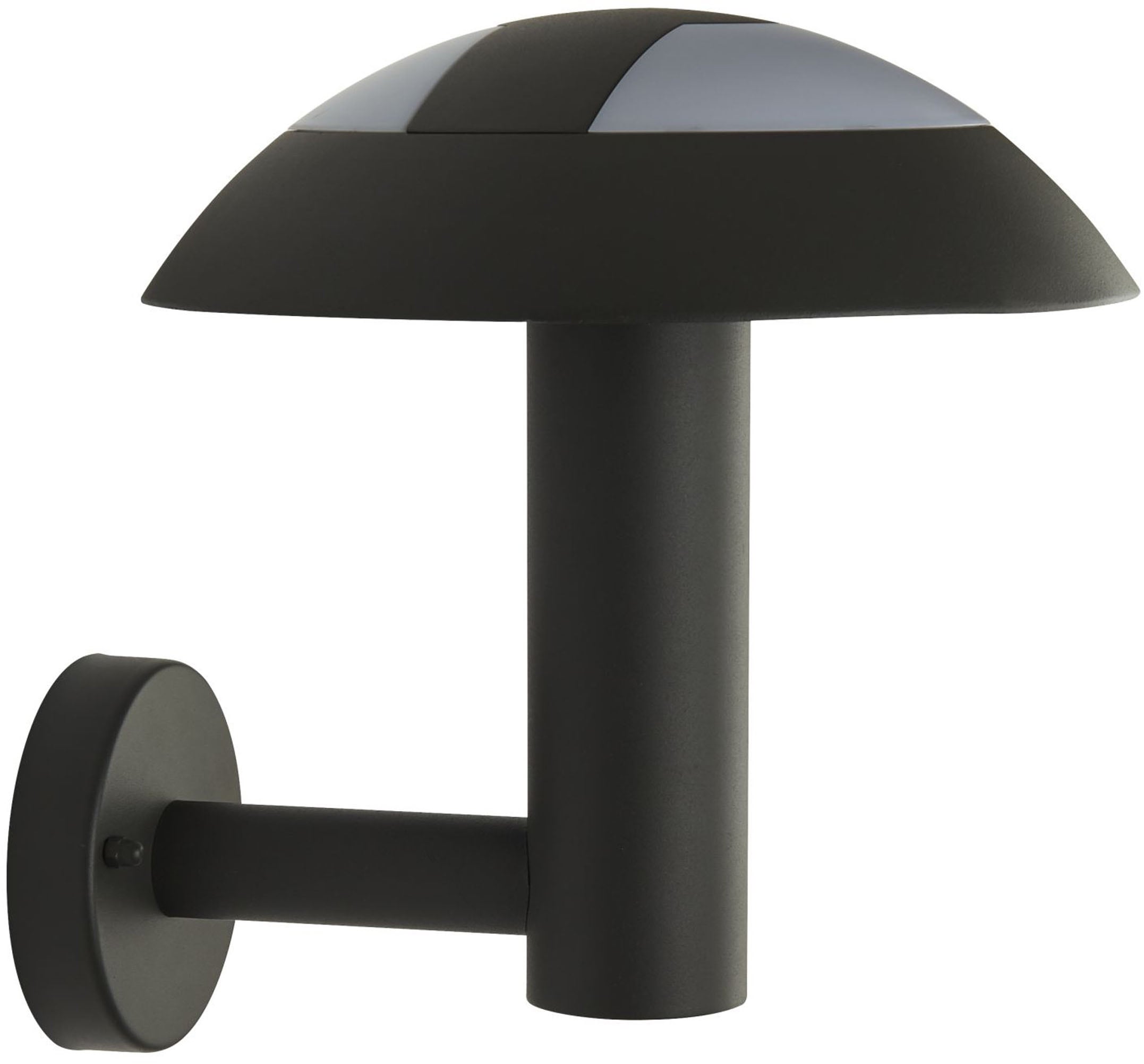 Searchlight Außen-Wandleuchte »Mushroom-Außenwandleuchte - Graues Metall und Opalpolycarbonat« LED-Modul 1 Stk.