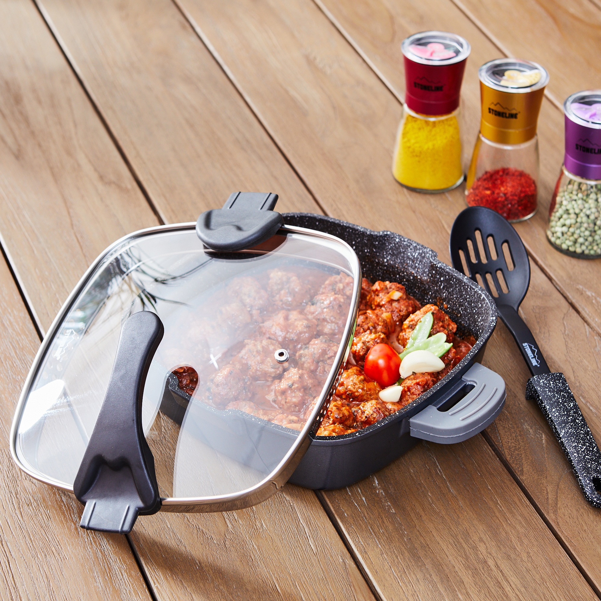 STONELINE Bratpfanne »Future« Aluminiumguss 1 Stk. tlg. Induktion