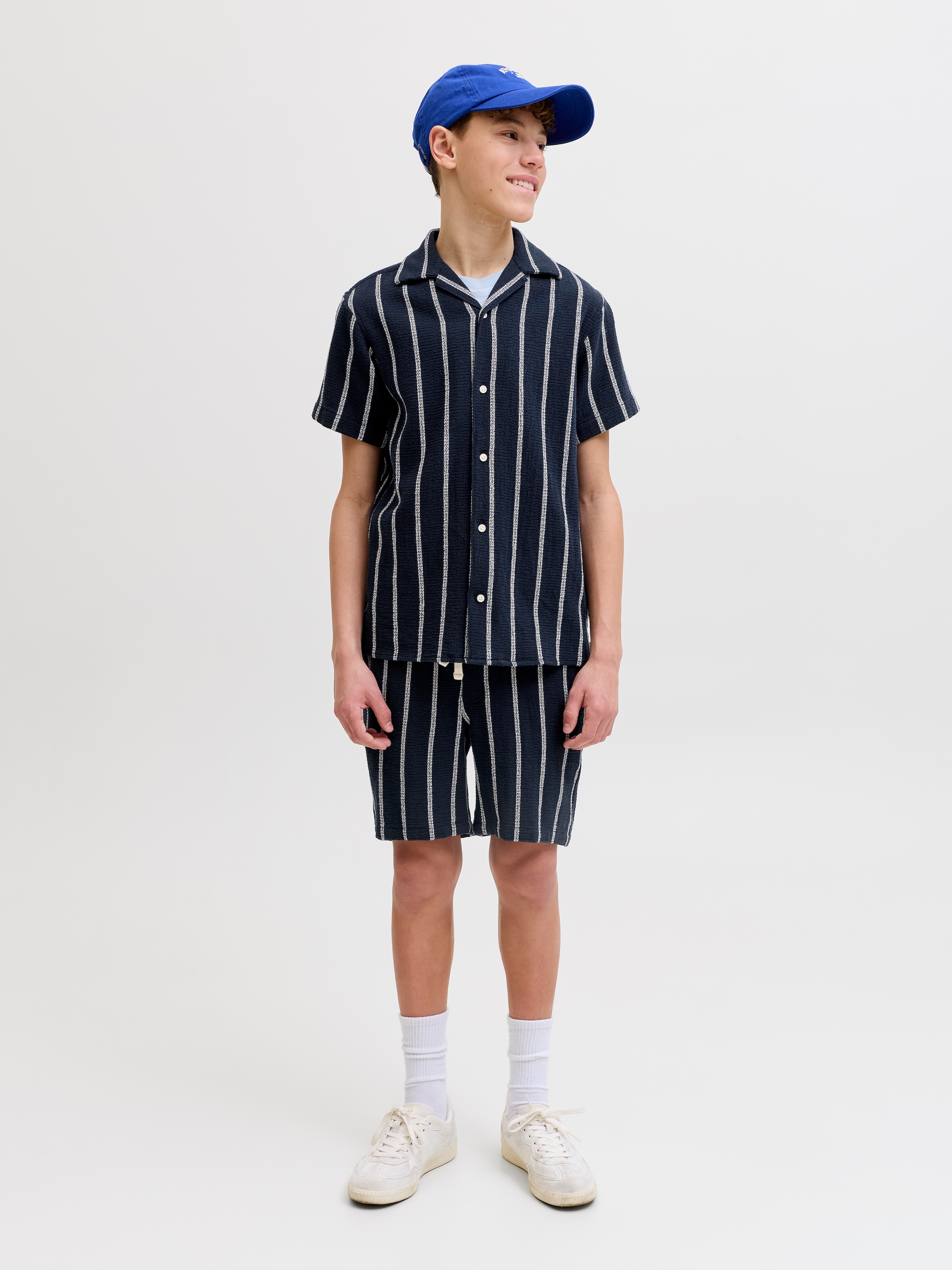 Jack & Jones Junior Kurzarmhemd »JORCOBA STRIPE RESORT SHIRT SS SN JNR«