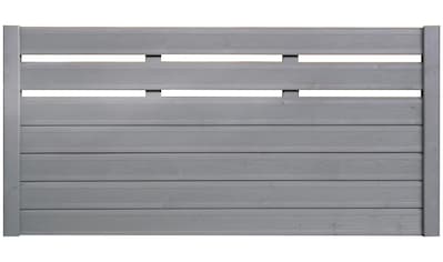 BM Massivholz Holzzaun, Fichte grau lasiert, LxH: 180x90 cm kaufen