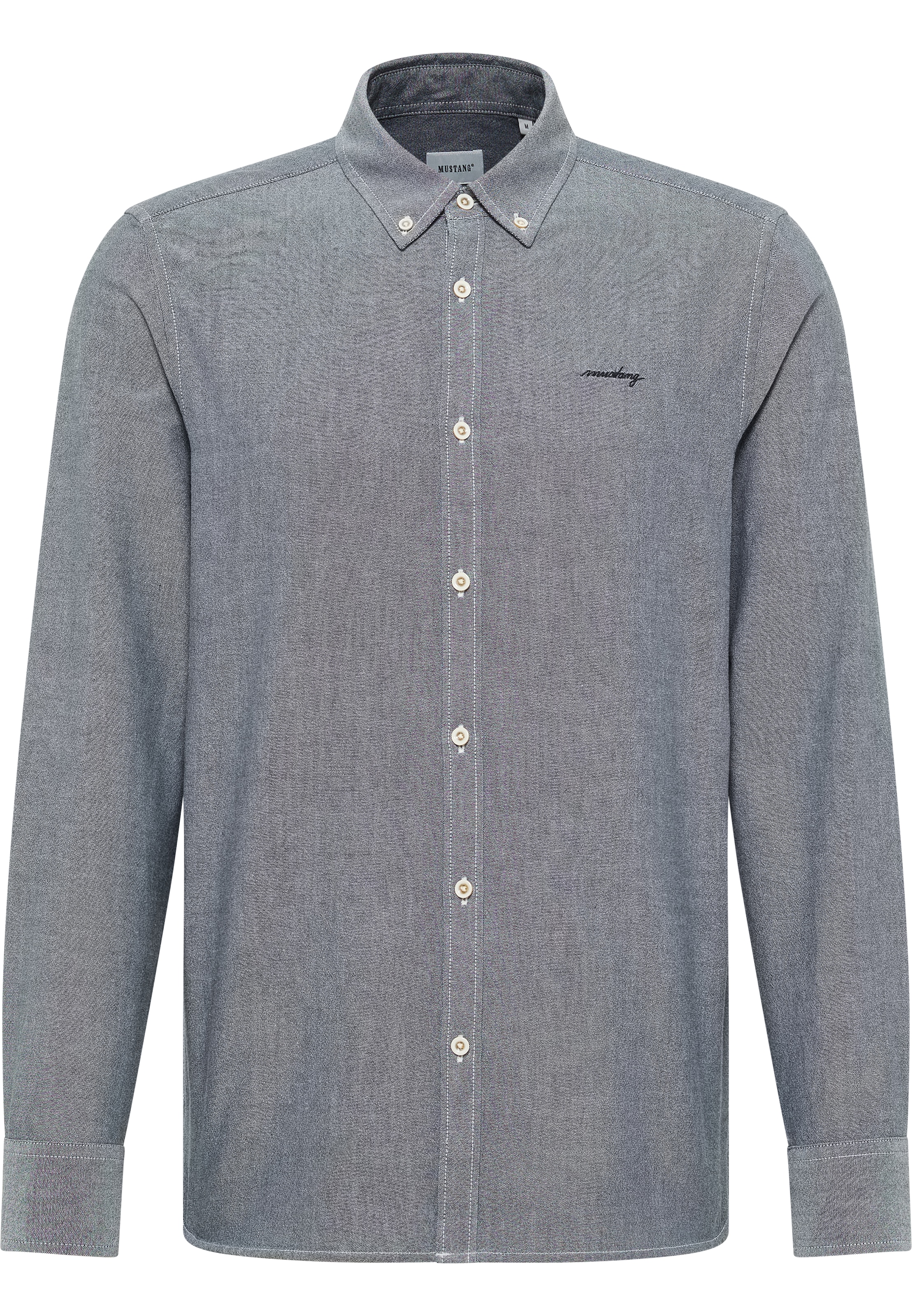 MUSTANG Langarmhemd »Edinburg« mit Logo Schriftzug
