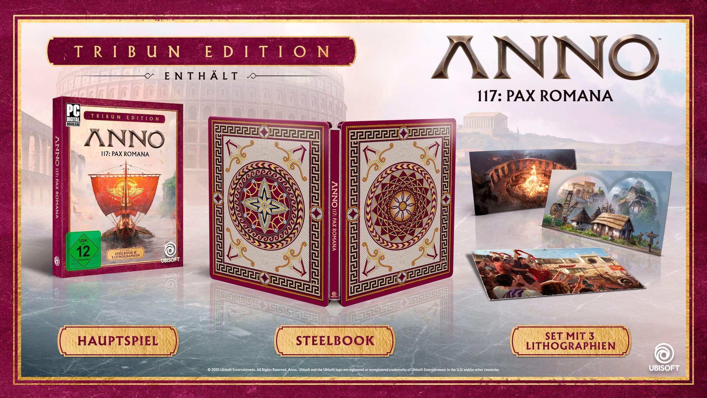 UBISOFT Spielesoftware »Anno 117: Pax Romana Tribun Edition« PC