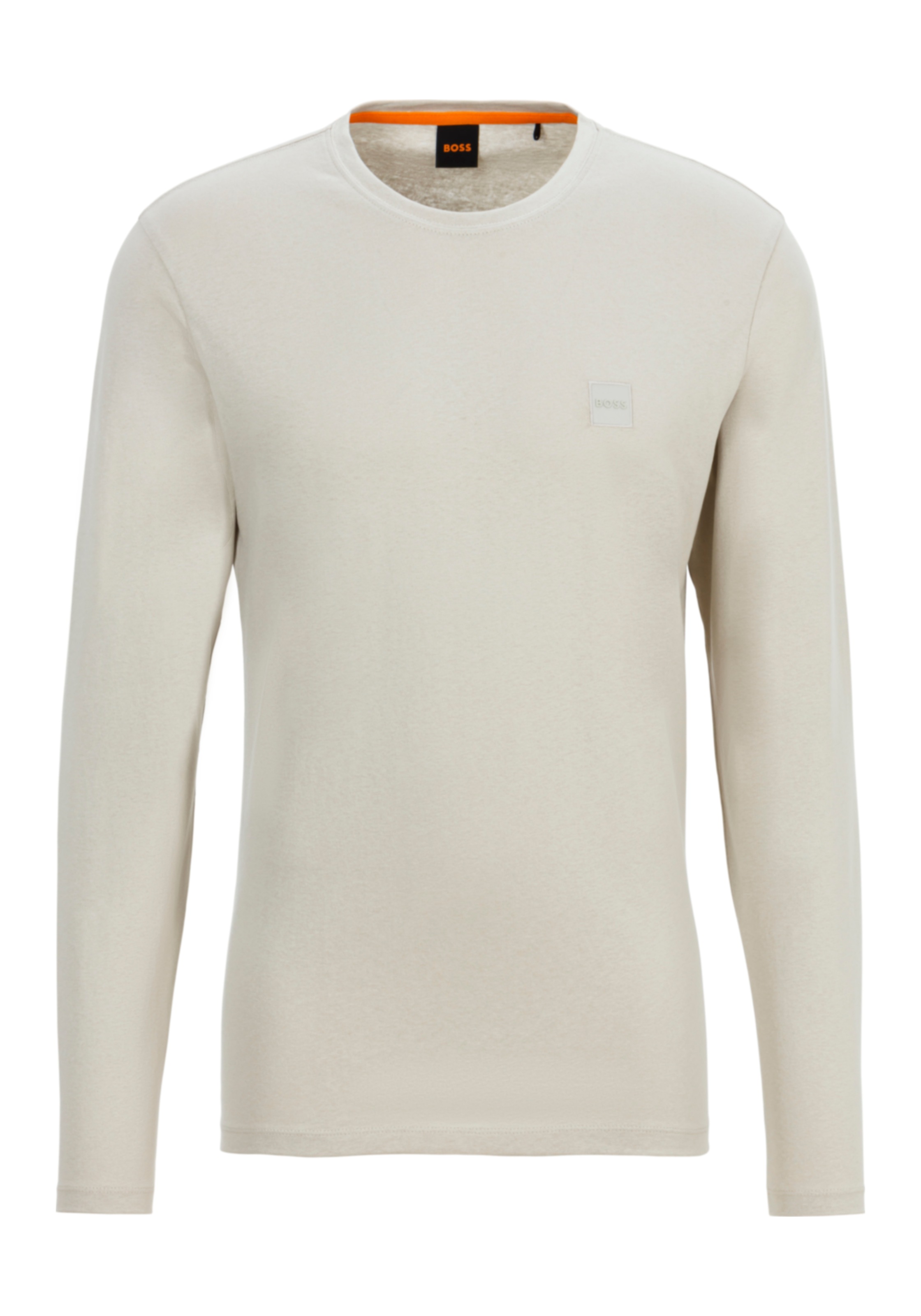 BOSS ORANGE Langarmshirt »Tacks«, mit Markenlogo auf der Brust
