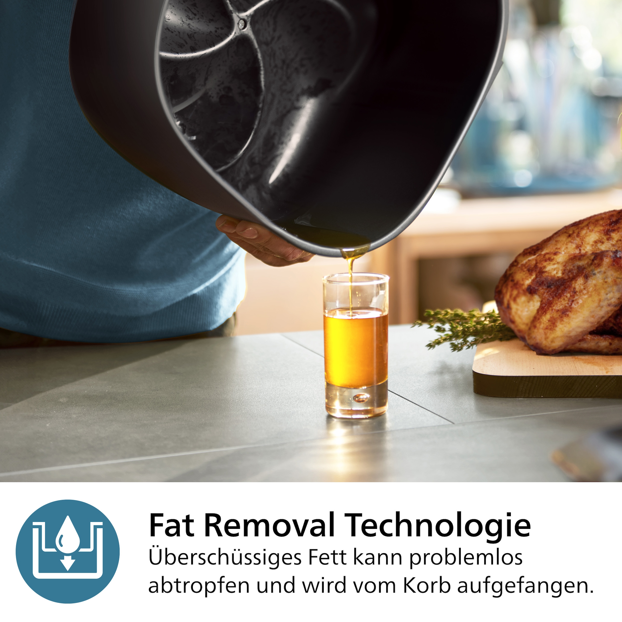 Philips Heißluftfritteuse »Airfryer 3000 NA332/00, mit 6.2L, Sichtfenster«, 1700 W, RapidAir Plus Technologie und 16 Kochfunktionen; Schwarz/Kupfer