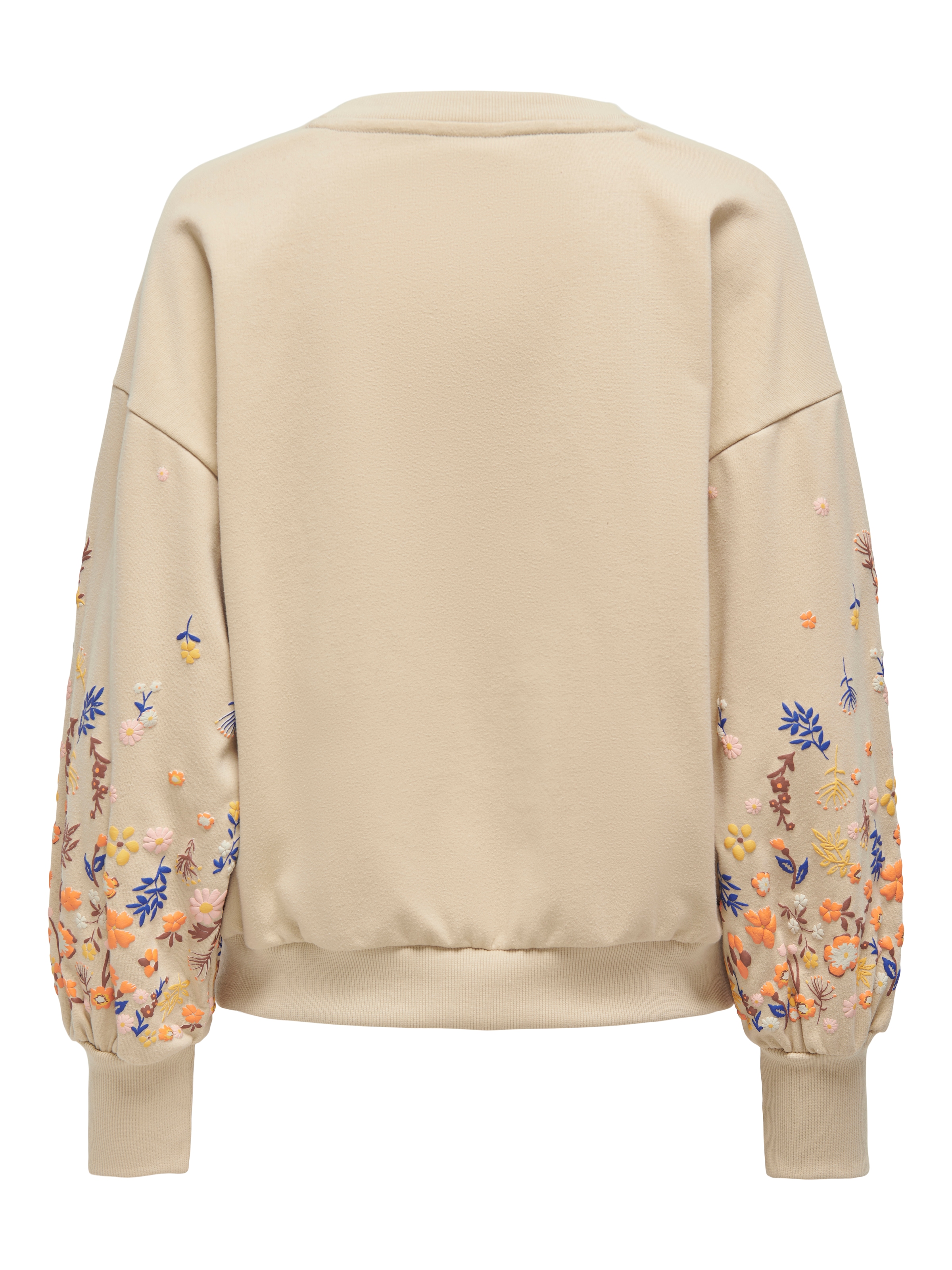 ONLY Sweatshirt »ONLBROOKE L/S O-NECK FLOWER SWT«, Baumwollmischung, regular fit
