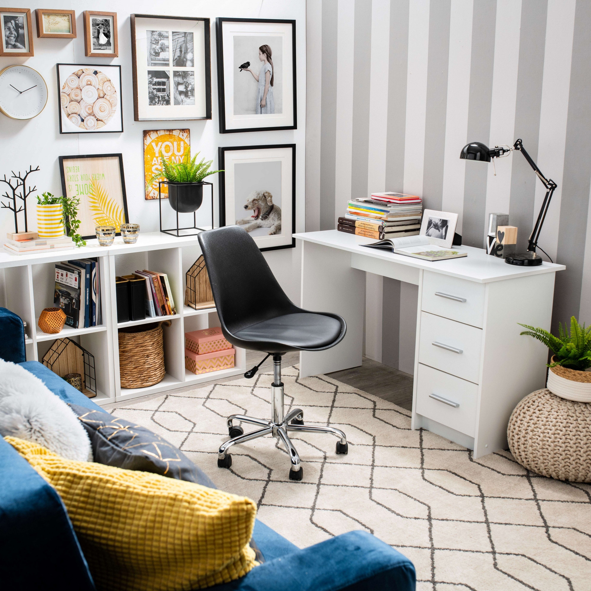 INOSIGN Schreibtisch »Tales«, platzsparend mit Stauraum, ideal für das Home Office