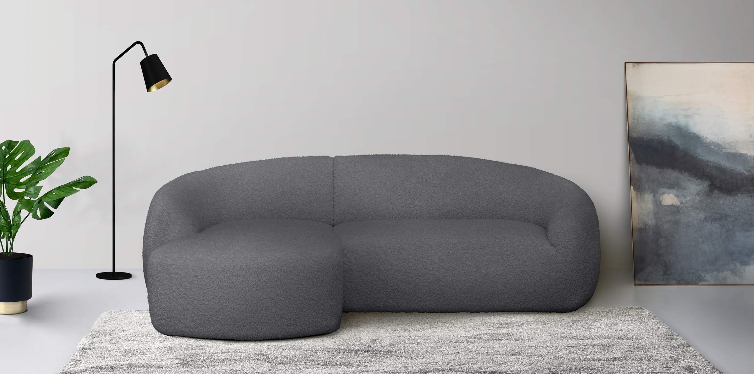 LeGer Home by Lena Gercke Ecksofa »L-Form, Designersofa, organische Form, M günstig online kaufen