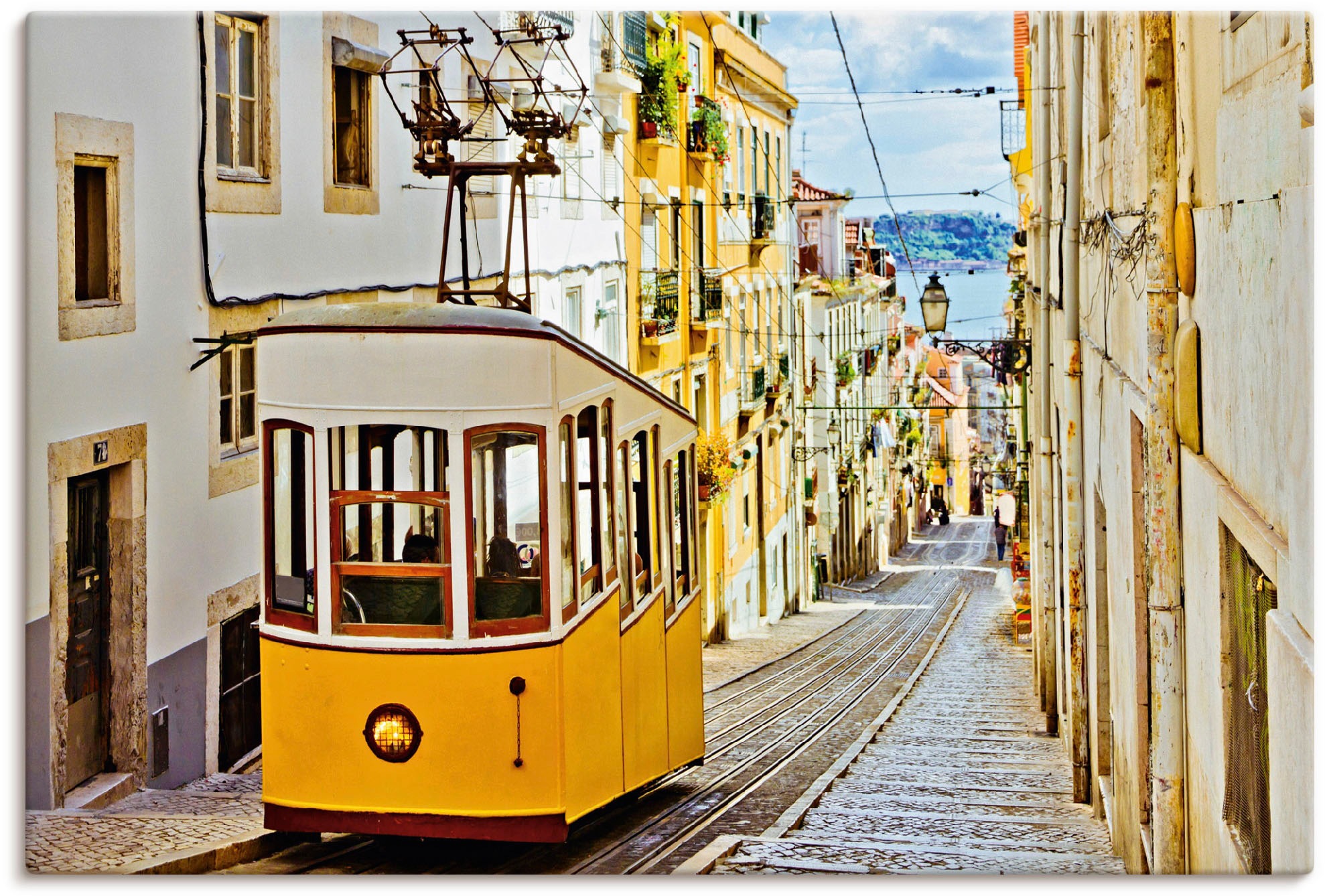 Artland Wandbild »Ascensor da Gloria in Lissabon«, Zugbilder, (1 St.), als günstig online kaufen