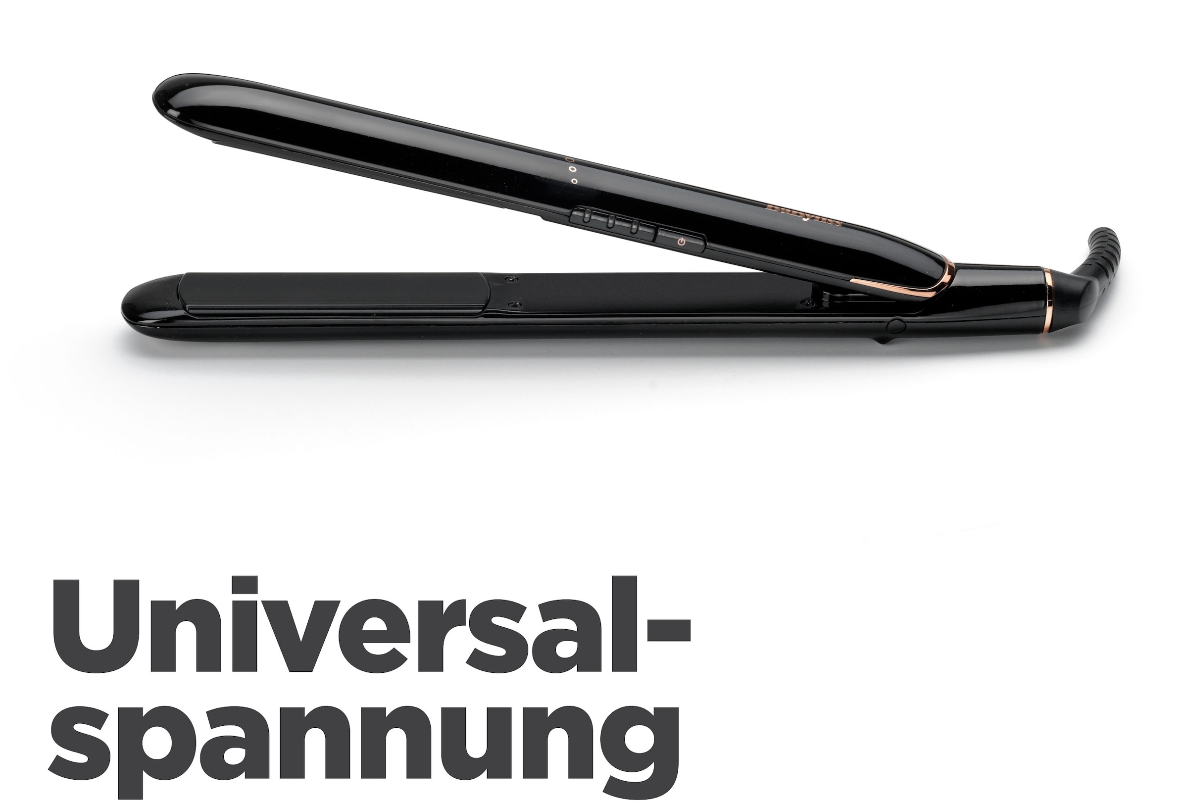 BaByliss Glätteisen »Smooth Finish 230 Glätteisen Profi-Haarglätter, ST250E« Titan-Keramik-Beschichtung, 3 Temperaturstufen bis zu 230°C