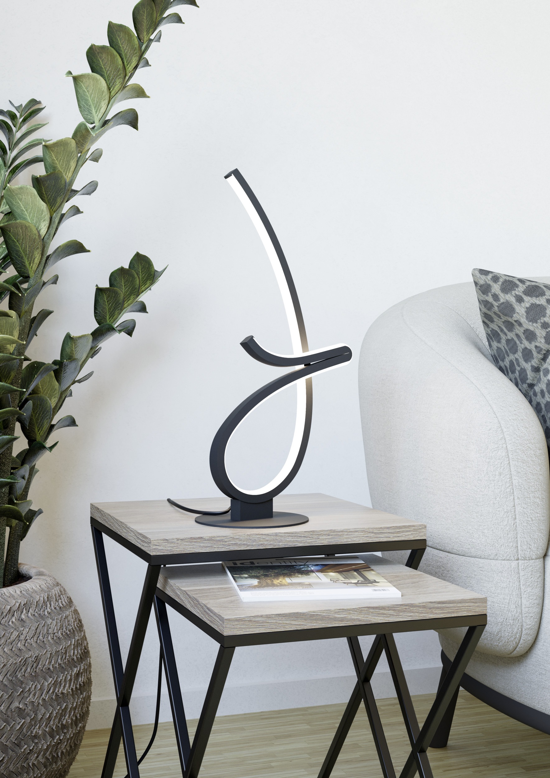 EGLO Tischleuchte »CARDONCITO Tischlampe - Stahl - LED - 12W - IP20« LED-Mo günstig online kaufen