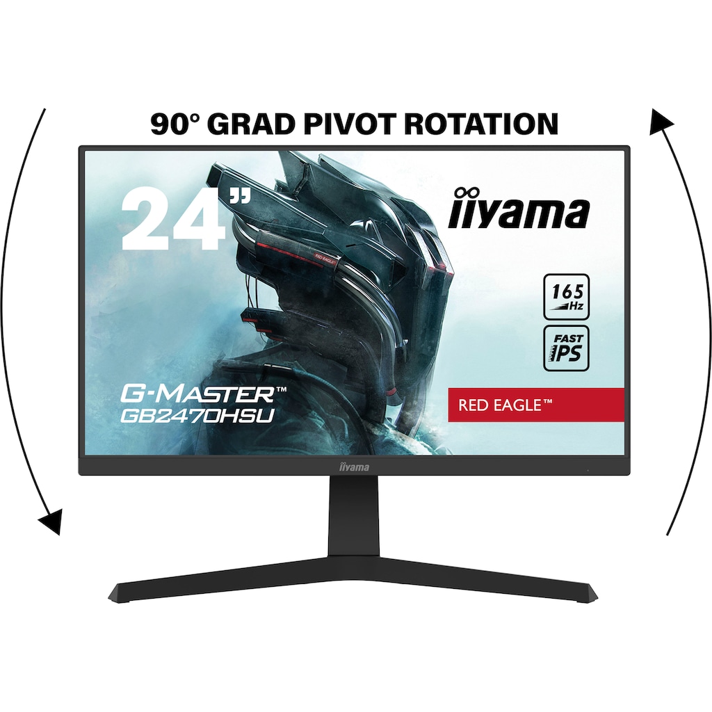 Iiyama Gaming-Monitor »G-MASTER GB2470HSU-B1«, 61 cm/24 Zoll, 1920 x 1080 px, Full HD, 0,8 ms Reaktionszeit, 165 Hz