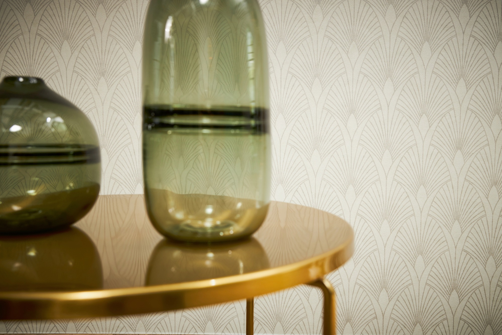 living walls Vliestapete »New Walls 50's Glam Art Deco Optik«, Barock-ornamental-gemustert, Tapete Art Deco Tapeten Wohnzimmer Schlafzimmer Küche Flur Design Büro