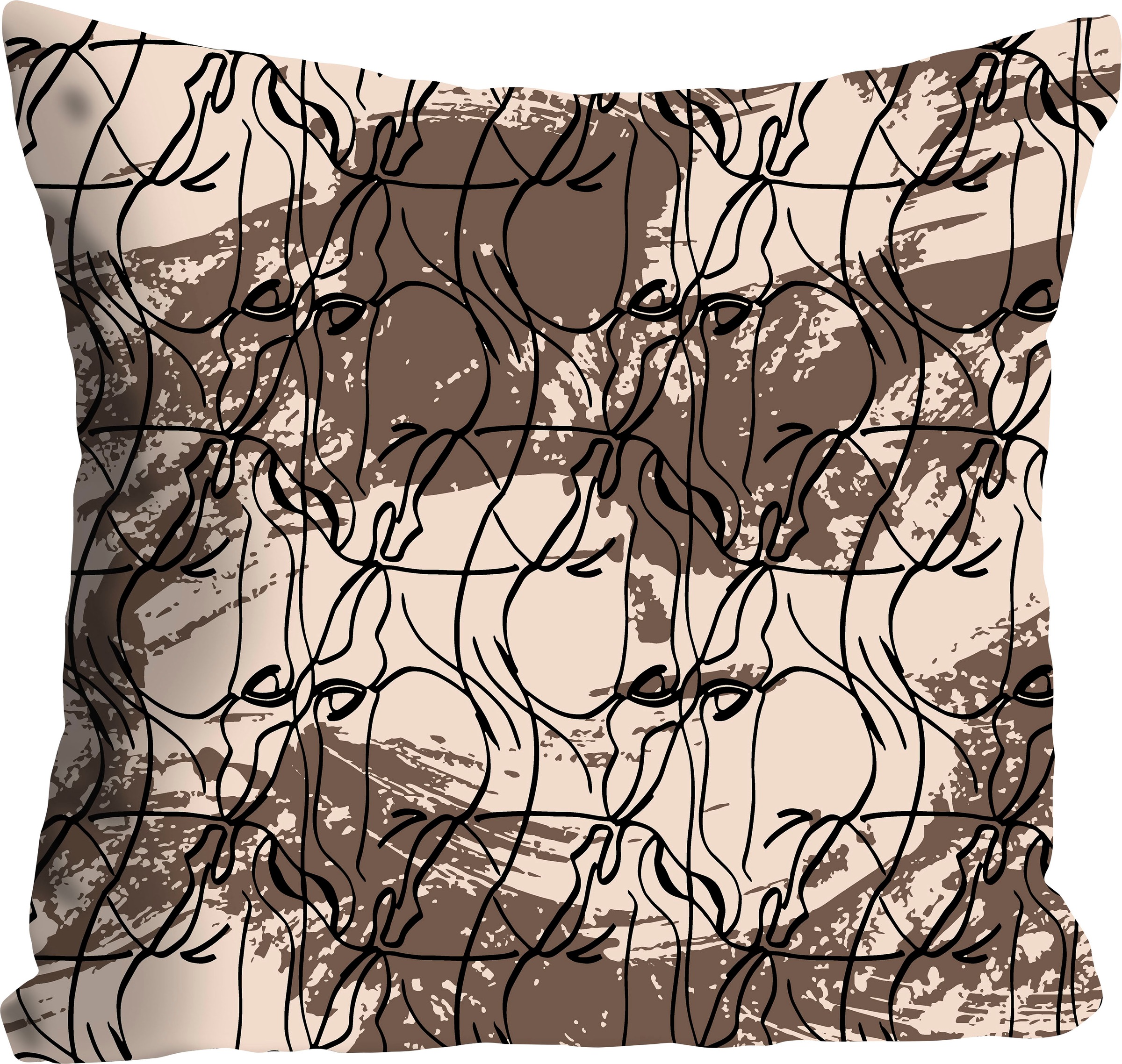 queence Dekokissen »Celda«, Kissenhülle,Abstrakt,Geometrisch,Muster,Modern, günstig online kaufen