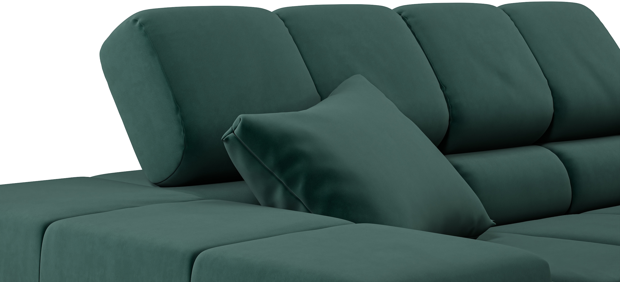 INOSIGN Ecksofa »Ancona incl. Kopfteilverstellung, OTTOs Choice, Breite 319cm, L-Form«, wahlweise motorische Sitztiefenverstellung, auch in Cord + Easy Care