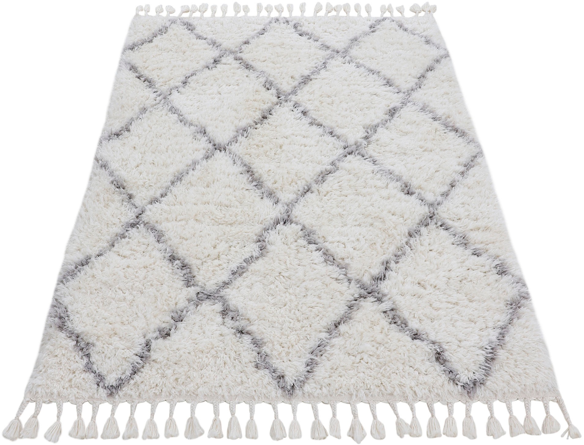 carpetfine Hochflor-Teppich »Eddy«, rechteckig, 30 mm Höhe, Shaggy, auch al günstig online kaufen