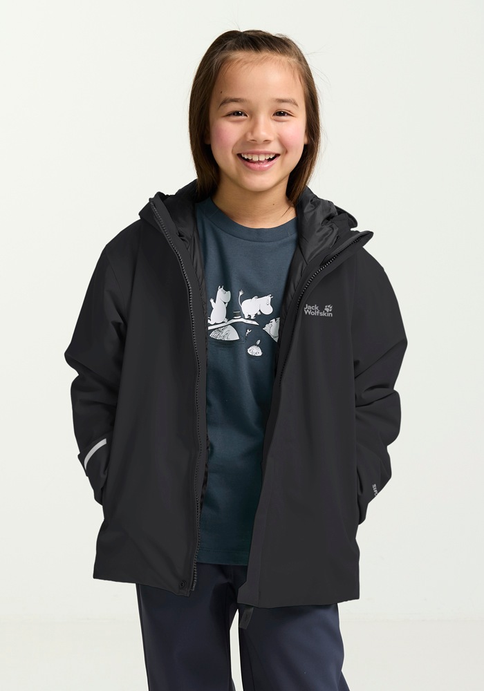 Jack Wolfskin Skijacke »FLOWLINE JKT KIDS«, mit Kapuze