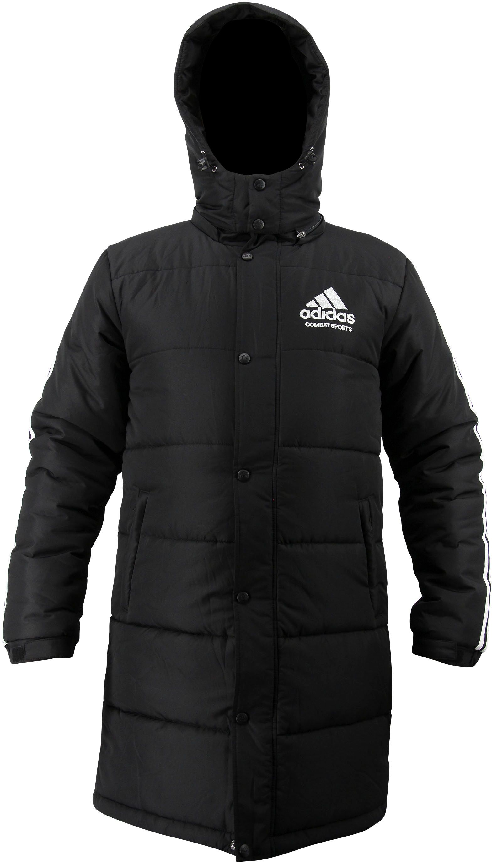ADIDAS PERFORMANCE Parka mit Kapuze schwarz/weiß