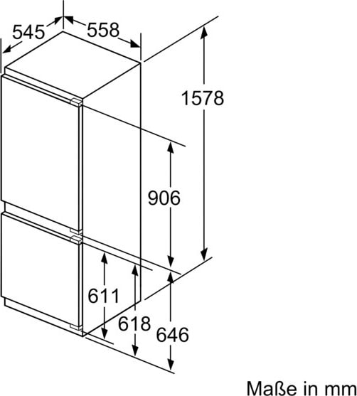 SIEMENS Einbaukühlgefrierkombination, iQ500, KI77SADD0, 157,8 cm hoch, 55,8  cm breit auf Raten kaufen