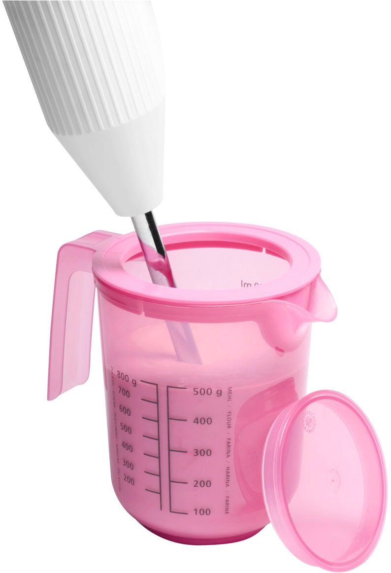 APS Rührschüssel »- Rührbecher mit Deckel, inklusive Spritzschutz«, 1 tlg., aus Kunststoff, Ø 12,5 cm, Höhe 16 cm, 1 Liter, aus Polypropylen
