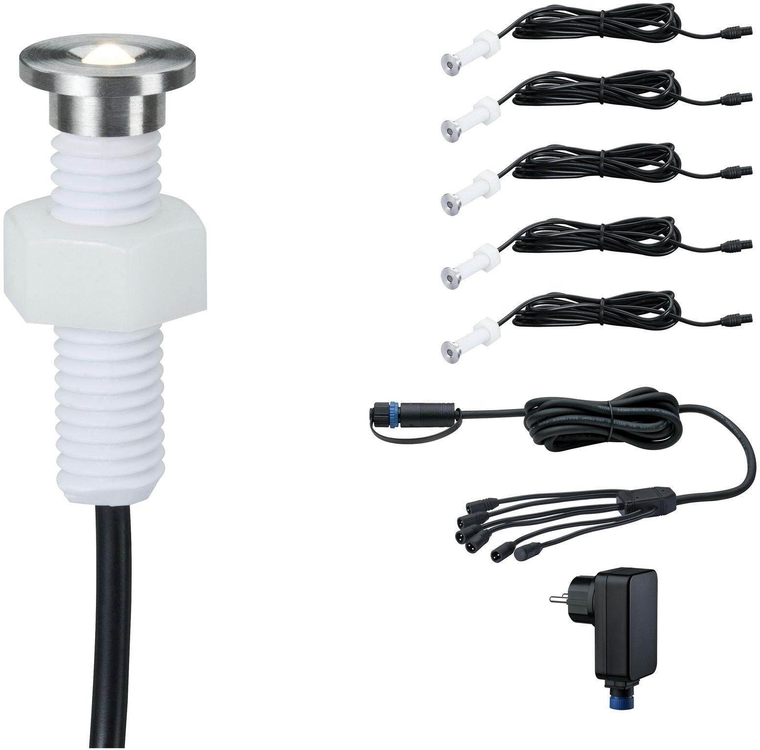 Paulmann LED Einbauleuchte »Plug & Shine«, 5 flammig, Leuchtmittel LED-Modul | LED fest integriert, LED-Modul, IP67 3000K incl. Driver