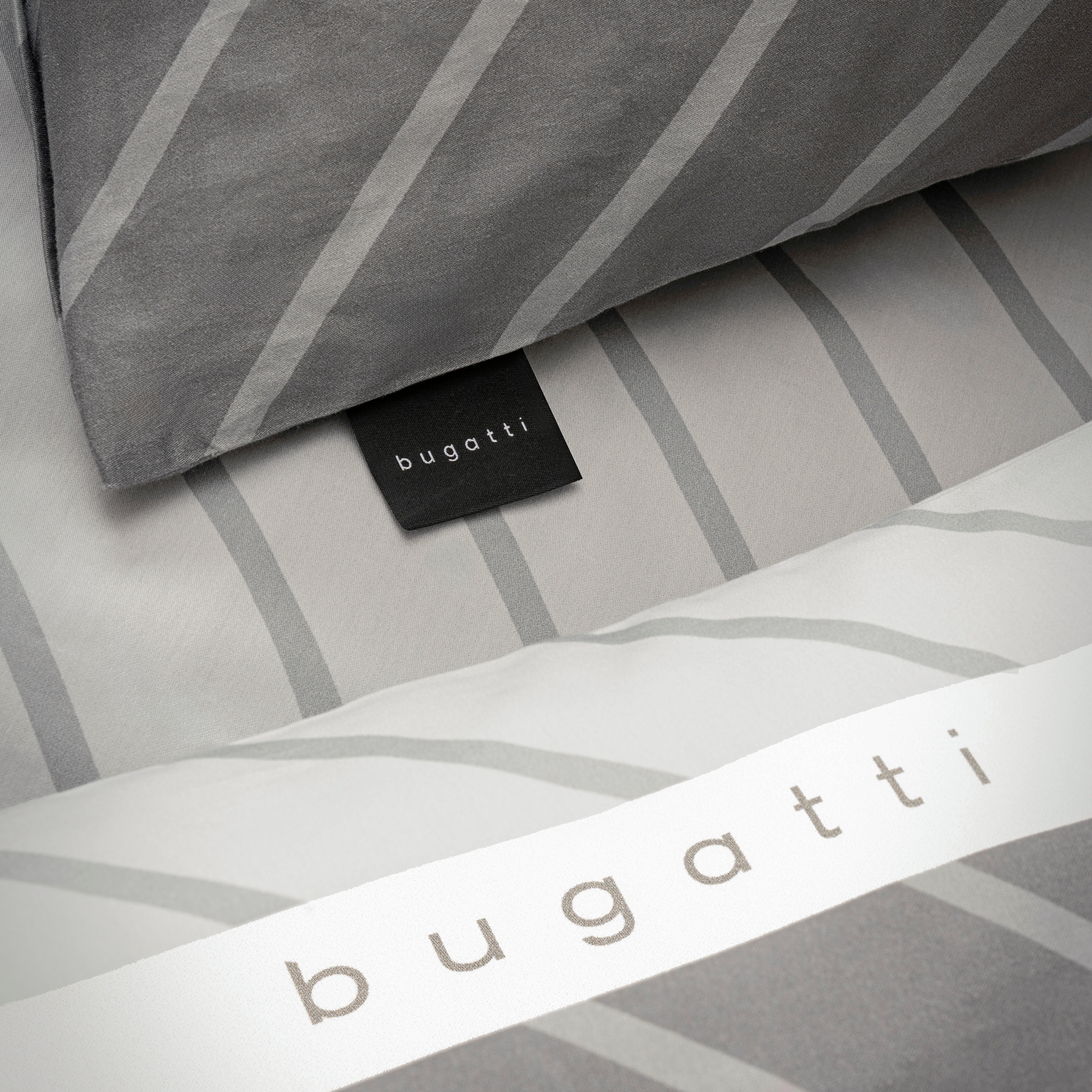bugatti Bettwäsche »Satinbettwäsche bugatti«, mit zeitlosem Wende-Design