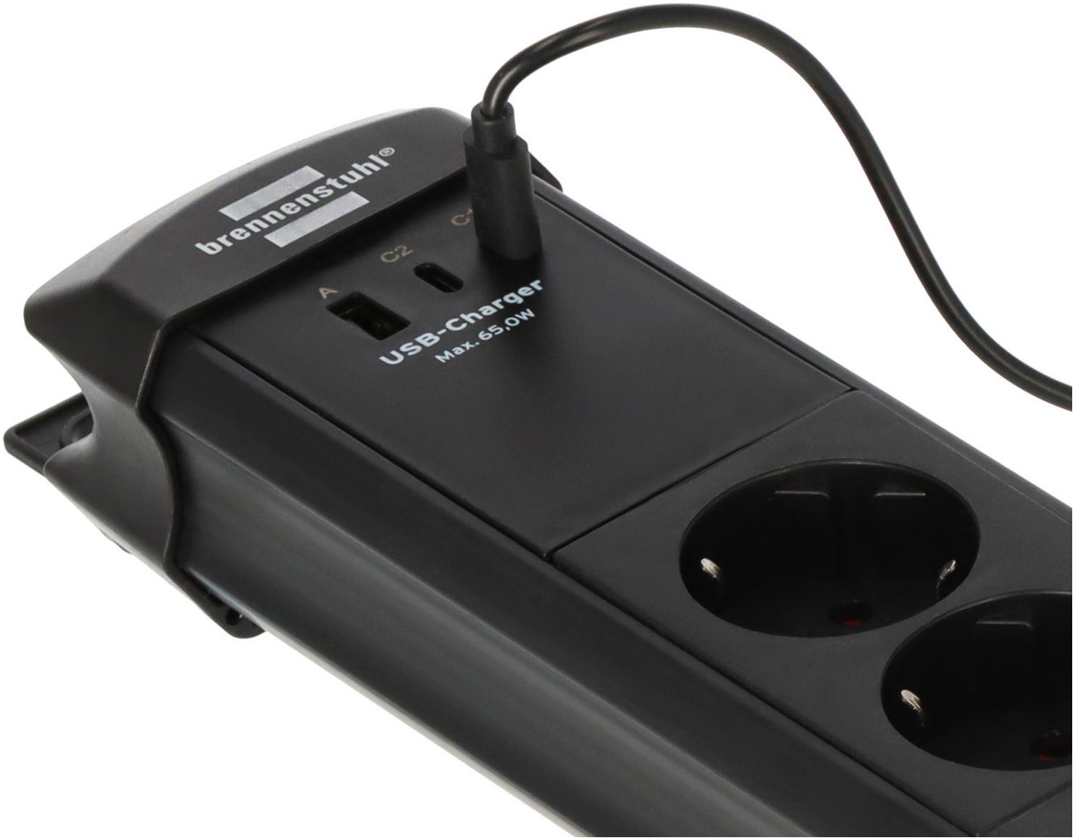 Brennenstuhl Steckdosenleiste »Premium-Line Steckdosenleiste 6-fach mit USB« 9-fach (Ein- / Ausschalter | Tragegriff | USB-Anschlüsse Kabellänge 3 m)