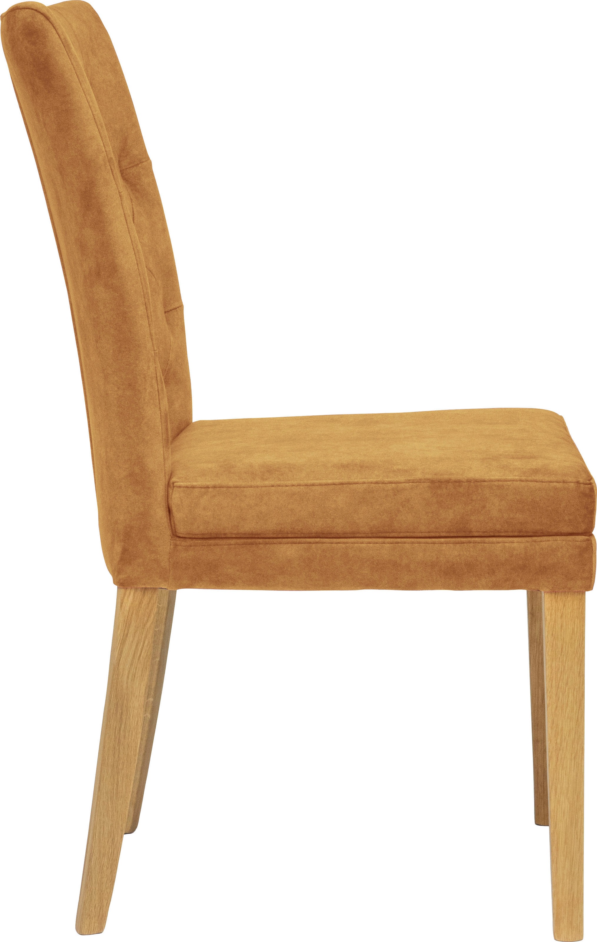 Home affaire Esszimmerstuhl »Colorado BESTSELLER Polsterstuhl«, (Set), 2 St., Samtvelours, Beine in eiche oder nussbaum. Im 2er, 4er oder 6er-Set