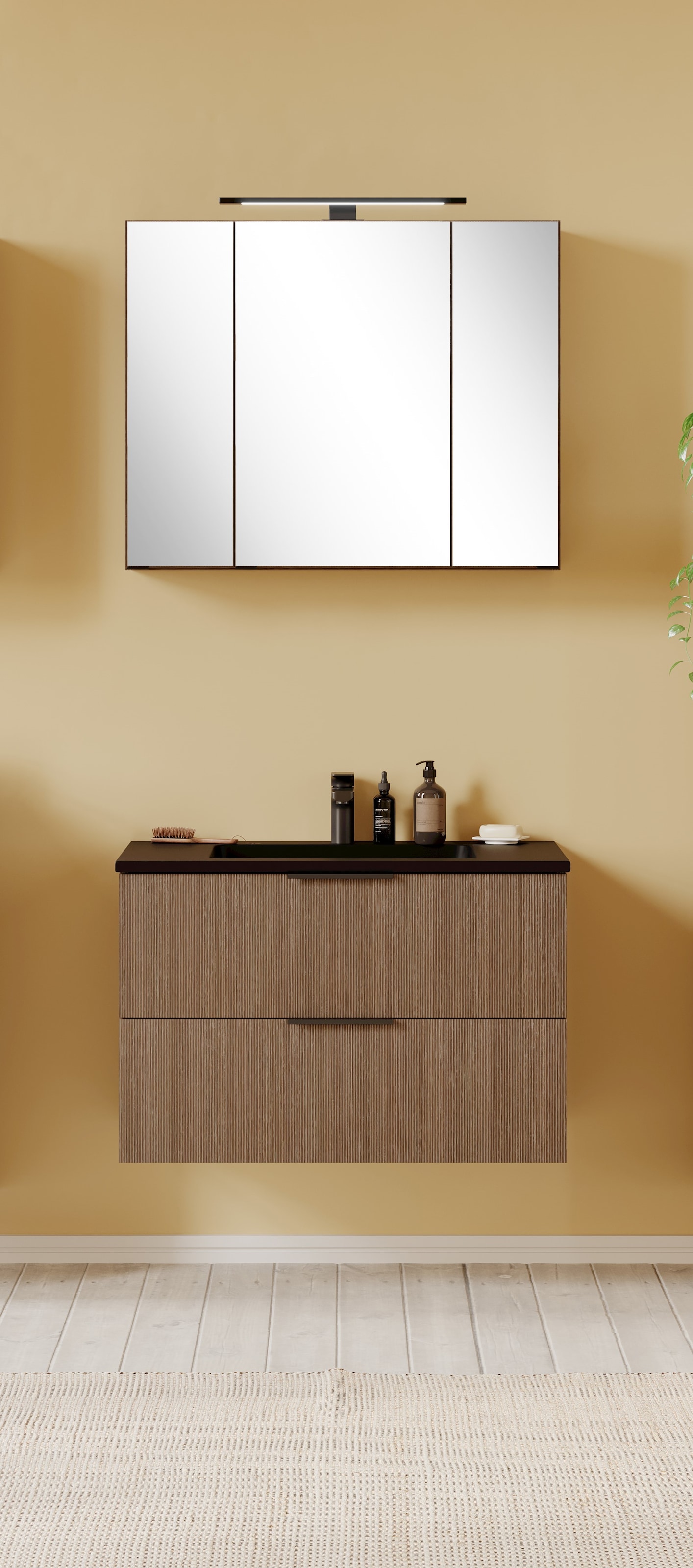 welltime Badmöbel-Set »Welltime, York Waschtisch-Set 80 cm, weißes oder sch günstig online kaufen
