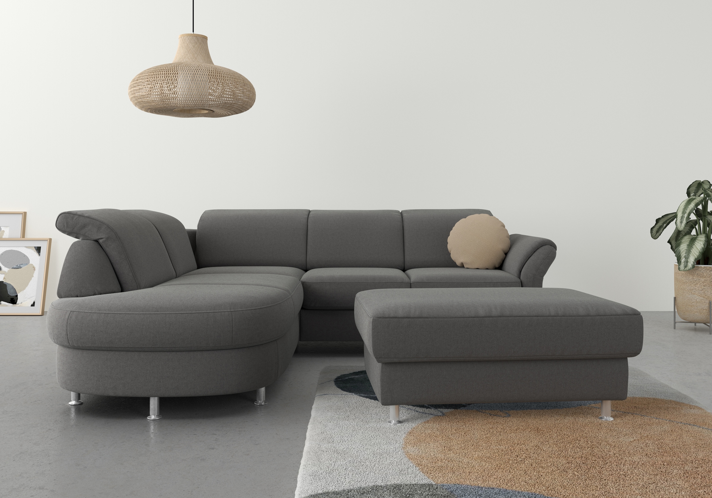 sit&more Ecksofa »Apulia L-Form«, wahlweise Bettfunktion, Bettkasten und Ko günstig online kaufen