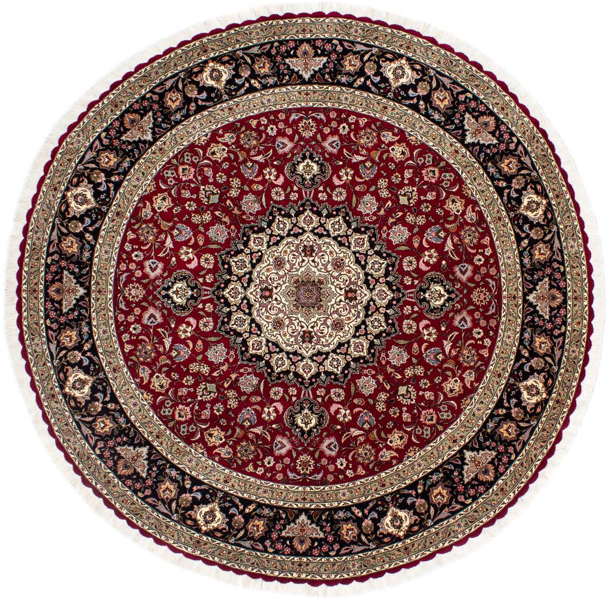 morgenland Orientteppich »Perser - Täbriz - Royal rund - 245 x 245 cm - dun günstig online kaufen