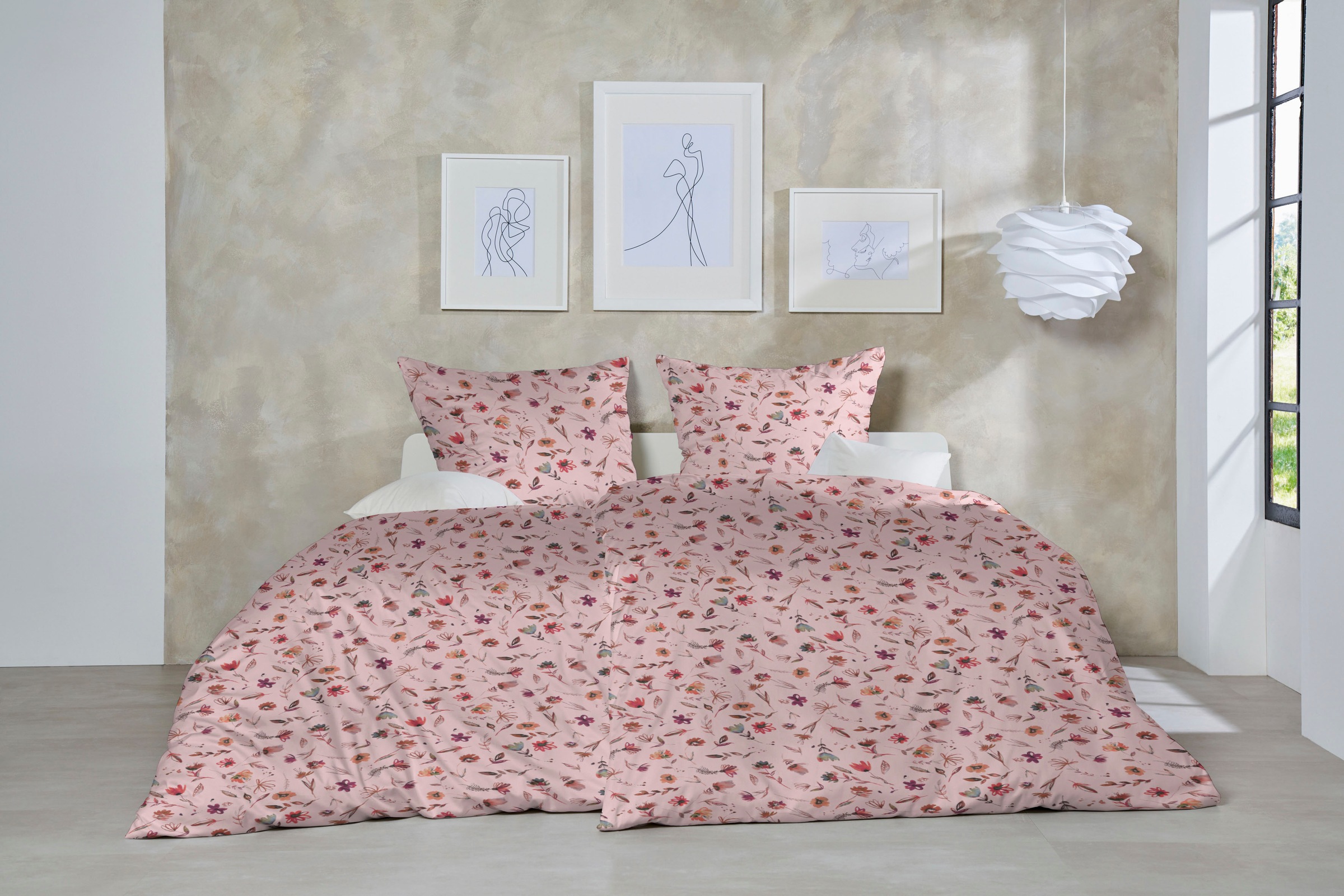 Primera Bettwäsche »Feiniber-Bettwäsche Pieni Kukka« 2 Stk. tlg. mit dezent günstig online kaufen