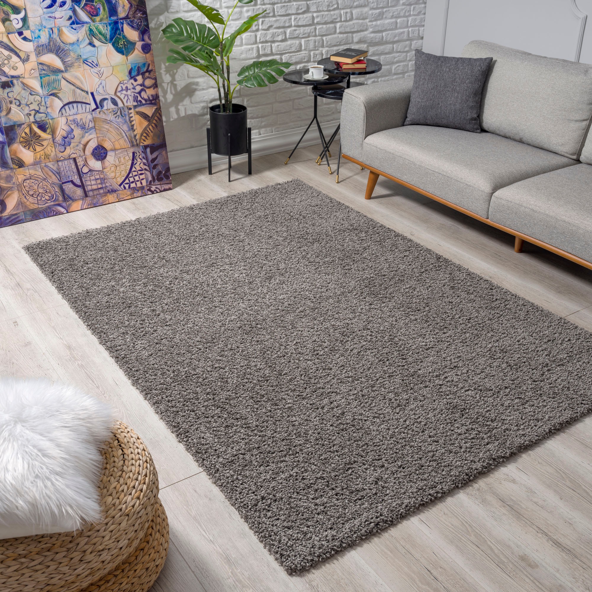 Sanat Hochflor-Teppich »LOCA«, rechteckig, 30 mm Höhe, Wohnzimmer, Langflor günstig online kaufen