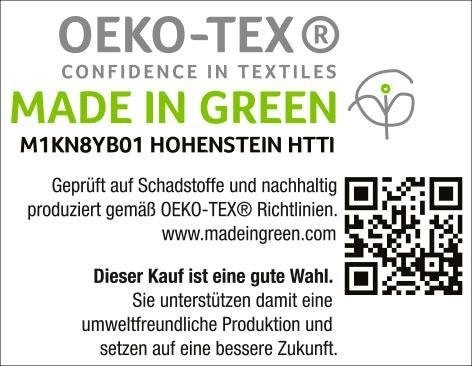 BIERBAUM Wendebettwäsche »Tuli«, (2 tlg.), Mako-Satin, 100 % Baumwolle, mit floralem Muster, pflegeleicht